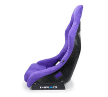 Load image into Gallery viewer, NRG FRP Bucket Seat PRISMA Edition w/ Pearlized Back Purple Alcantara - Medium Race Seats NRG