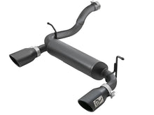 Load image into Gallery viewer, aFe Rebel Series 2.5in 409 SS Axle-Back Exhaust w/ Black Tips 2018+ Jeep Wrangler (JL) V6 3.6L Axle Back aFe