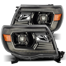 Load image into Gallery viewer, AlphaRex 05-11 Toyota Tacoma PRO-Series Projector Headlights Plank Style Design Alpha Black w/DRL Headlights AlphaRex