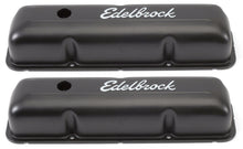 Load image into Gallery viewer, Edelbrock Valve Cover Signature Series Ford 1958-1976 FE V8 Black Valve Covers Edelbrock