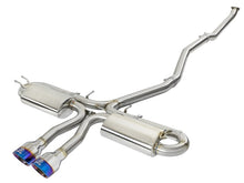 Load image into Gallery viewer, aFe Takeda 3in 304 SS Cat-Back Exhaust System w/ Blue Tips 2017+ Honda Civic Si 4Dr I4 1.5L (t) Catback aFe