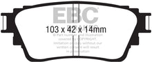Load image into Gallery viewer, EBC 18-21 Mitsubishi Outlander Yellowstuff Rear Brake Pads Brake Pads - Performance EBC