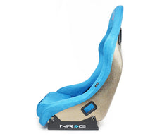 Load image into Gallery viewer, NRG FRP Bucket Seat ULTRA Edition - Medium (Blue Alcantara/Pearlized Back) Race Seats NRG