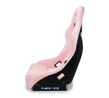 Load image into Gallery viewer, NRG FRP Bucket Seat Prisma Edition w/ Pearlized Back and Pink Alcantara (Medium) Race Seats NRG