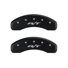 Load image into Gallery viewer, MGP 4 Caliper Covers Engraved Front & Rear RT1-Truck Red finish silver ch Caliper Covers MGP