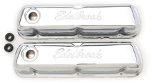 Load image into Gallery viewer, Edelbrock Valve Cover Signature Series Ford 260-289-302-351W CI V8 Chrome Valve Covers Edelbrock