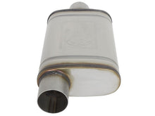 Load image into Gallery viewer, aFe MACHForce XP SS Muffler 3in Center Inlet / 3in Outlet 9in L x 4in W x 14in Body Muffler aFe