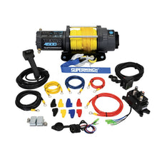 Load image into Gallery viewer, Superwinch 4500 LBS 12V DC 1/4in x 50ft Synthetic Rope Terra 4500SR Winch - Gray Wrinkle Winches Superwinch