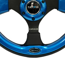 Load image into Gallery viewer, NRG Reinforced Steering Wheel (320mm) Blk w/Blue Trim Steering Wheels NRG