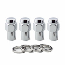 Load image into Gallery viewer, McGard Hex Lug Nut (Reg. Shank - .746in.) 1/2-20 / 13/16 Hex / 1.65in. Length (4-Pack) - Chrome Lug Nuts McGard