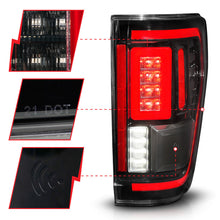 Load image into Gallery viewer, ANZO 21-23 Ford F-150 LED Taillights Seq. Signal w/BLIS Cover - Black Housing Tail Lights ANZO