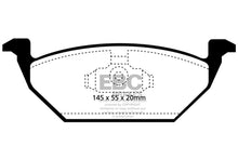Load image into Gallery viewer, EBC 98-99 Volkswagen Beetle 2.0 Ultimax2 Front Brake Pads Brake Pads - OE EBC