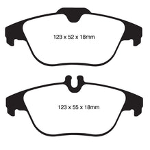 Load image into Gallery viewer, EBC 12-14 Mercedes-Benz C250 (W204) 1.8 Turbo Redstuff Rear Brake Pads Brake Pads - Performance EBC