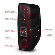 Load image into Gallery viewer, ANZO 2005-2021 Nissan Frontier LED Taillights Black Housing/Smoke Lens Tail Lights ANZO
