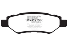 Load image into Gallery viewer, EBC 08-13 Cadillac CTS 3.0 Greenstuff Rear Brake Pads Brake Pads - Performance EBC