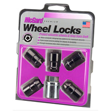 Load image into Gallery viewer, McGard Wheel Lock Nut Set - 5pk. (Cone Seat) M12X1.5 / 3/4 Hex / 1.46in. Length - Black Lug Nuts McGard