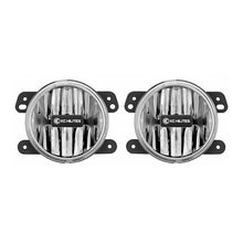 Load image into Gallery viewer, KC HiLiTES 10-18 Jeep JK 4in. Gravity G4 LED Light 10w SAE/ECE Clear Fog Beam (Pair Pack System) Fog Lights KC HiLiTES