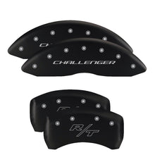 Load image into Gallery viewer, MGP 4 Caliper Covers Engraved Front & Rear SRT4 Black finish silver ch Caliper Covers MGP