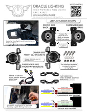 Load image into Gallery viewer, Oracle LED Fog Light Adapter Brackets for Steel Bumper Wrangler SEE WARRANTY Brackets ORACLE Lighting