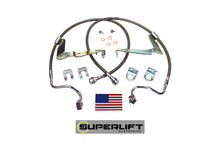 Load image into Gallery viewer, Superlift 08-10 Ford F-250/F-350 w/ 6-10in Lift Kit (Pair) Bullet Proof Brake Hoses Brake Line Kits Superlift