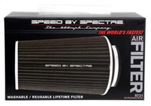 Load image into Gallery viewer, Spectre Adjustable Conical Air Filter 9-1/2in. Tall (Fits 3in. / 3-1/2in. / 4in. Tubes) - Black Air Filters - Universal Fit Spectre