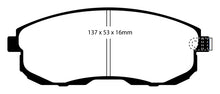 Load image into Gallery viewer, EBC 02 Infiniti G35 3.5 w/o DCS Bluestuff Front Brake Pads Brake Pads - Racing EBC