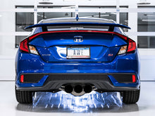 Load image into Gallery viewer, AWE Tuning 2016+ Honda Civic Si Touring Edition Exhaust w/Front Pipe & Triple Diamond Black Tips Catback AWE Tuning