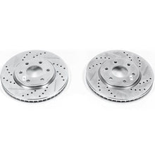 Load image into Gallery viewer, Power Stop 05-19 Nissan Frontier Front Evolution Drilled & Slotted Rotors - Pair Brake Rotors - Slot & Drilled PowerStop