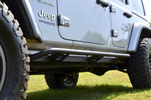 Load image into Gallery viewer, N-Fab Trail Slider Steps 18-20 Jeep Wrangler JL 4 Door SUV - SRW - Textured Black Body Armor & Rock Rails N-Fab