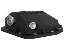 Load image into Gallery viewer, aFe Street Series Rear Differential Cover Black w/Machined Fins 20+ Jeep Gladiator JT (Dana M220) Diff Covers aFe