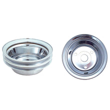 Load image into Gallery viewer, Spectre SB Chevy (w/Long Water Pump) Double Lower Groove Crankshaft Pulley - Chrome Pulleys - Crank, Underdrive Spectre