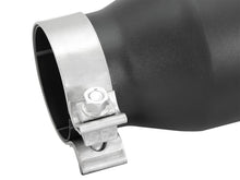 Load image into Gallery viewer, aFe Power Gas Exhaust Tip Black- 3 in In x 4.5 out X 9 in Long Bolt On (Black) Catback aFe