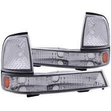 Load image into Gallery viewer, ANZO 1998-2000 Ford Ranger Euro Parking Lights Chrome w/ Amber Reflector Lights Corner ANZO