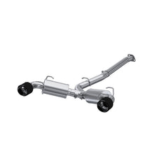 Load image into Gallery viewer, MBRP 13-16 Subaru BRZ 2.0L/ 2.4L 3in Dual Split Rear Cat Back w/CF Tips- T304 Catback MBRP