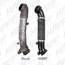 Load image into Gallery viewer, MBRP 11-13 Chev/GMC 6.6L Duramax 3in Turbo Down Pipe Black Downpipes MBRP