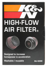 Load image into Gallery viewer, K&N Universal Round Clamp-On Air Filter 3in Flange ID x 6in Base OD x 4.625in Top OD x 3in Height Air Filters - Universal Fit K&N Engineering