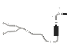 Load image into Gallery viewer, aFe Large Bore HD 3in 304 SS Cat-Back Exhaust w/ Black Tips 14-19 Jeep Grand Cherokee (WK2) V6-3.6L Catback aFe