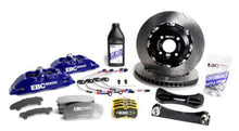 Load image into Gallery viewer, EBC Racing 15-17 Ford Fiesta (Mk7) Blue Apollo-4 Calipers 300mm Rotors Front Big Brake Kit Big Brake Kits EBC