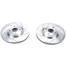 Load image into Gallery viewer, Power Stop 17-19 Fiat 124 Spider Front Evolution Drilled & Slotted Rotors - Pair Brake Rotors - Slot & Drilled PowerStop