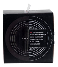 Load image into Gallery viewer, Spectre Adjustable Conical Air Filter 2-1/2in. Tall (Fits 3in. / 3-1/2in. / 4in. Tubes) - Black Air Filters - Universal Fit Spectre