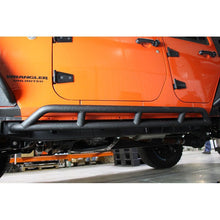 Load image into Gallery viewer, Fishbone Offroad 07-18 Jeep JK 2 Door Wrangler JK Steel Rock Sliders - Blk Textured Powdercoat Steps Fishbone Offroad