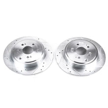 Load image into Gallery viewer, Power Stop 06-14 Honda Ridgeline Rear Evolution Drilled & Slotted Rotors - Pair Brake Rotors - Slot & Drilled PowerStop