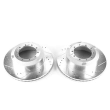 Load image into Gallery viewer, Power Stop 17-22 Ford F-550 Super Duty Rear Drilled & Slotted Rotor - Pair Brake Rotors - Slot & Drilled PowerStop