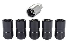 Load image into Gallery viewer, McGard Wheel Lock Nut Set - 5pk. (Cone Seat) M14X1.5 / 22mm Hex / 1.639in OAL - Black Lug Nuts McGard