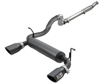 Load image into Gallery viewer, aFe Rebel Series 409 Stainless Steel Cat-Back Exhaust 18-21 Jeep Wrangler JL 2.0L (t) - Black Tip Catback aFe