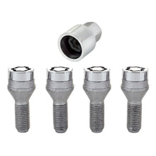 Load image into Gallery viewer, McGard Wheel Lock Bolt Set - 4pk. (Cone Seat) M12X1.25 / 19mm Hex / 25.6mm Shank Length - Chrome Wheel Bolts McGard