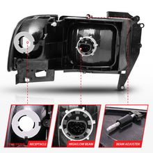 Load image into Gallery viewer, ANZO 1994-2001 Dodge Ram Crystal Headlights Black Headlights ANZO
