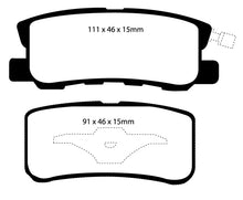 Load image into Gallery viewer, EBC 11-14 Chrysler 200 3.6 Redstuff Rear Brake Pads Brake Pads - Performance EBC