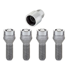 Load image into Gallery viewer, McGard Wheel Lock Bolt Set - 4pk. (Cone Seat) M14X1.5 / 19mm Hex / 31.0mm Shank Length - Chrome Wheel Bolts McGard