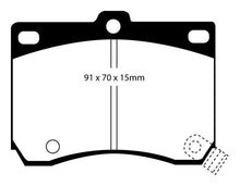 Load image into Gallery viewer, EBC 91-96 Ford Escort 1.8 Yellowstuff Front Brake Pads Brake Pads - Performance EBC